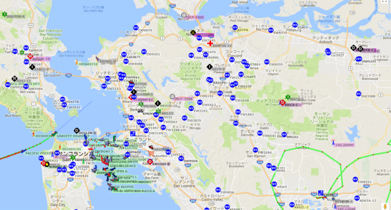 Google Maps APRS SF