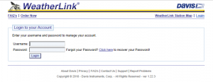 WeatherLink 1.0 Login