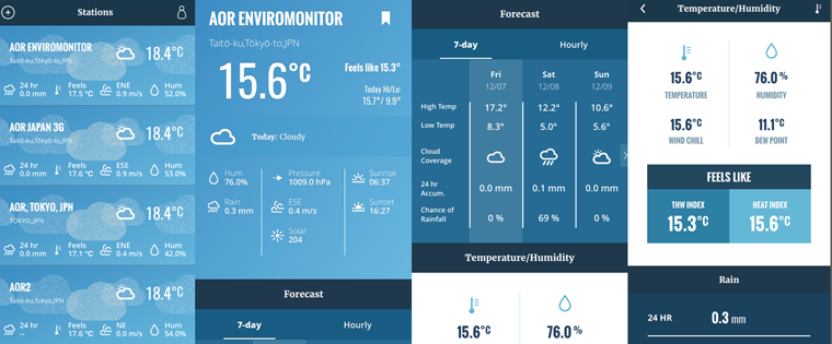 WeatherLink.app スクリーンショット